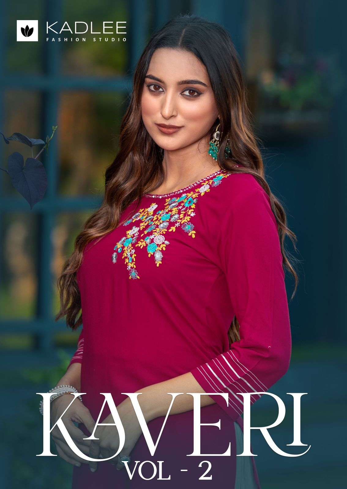 KAVERI VOL-02 BY KADLEE 1001 TO 1006 SERIES FANCY RAYON PRINT KURTIS AND BOTTOMS