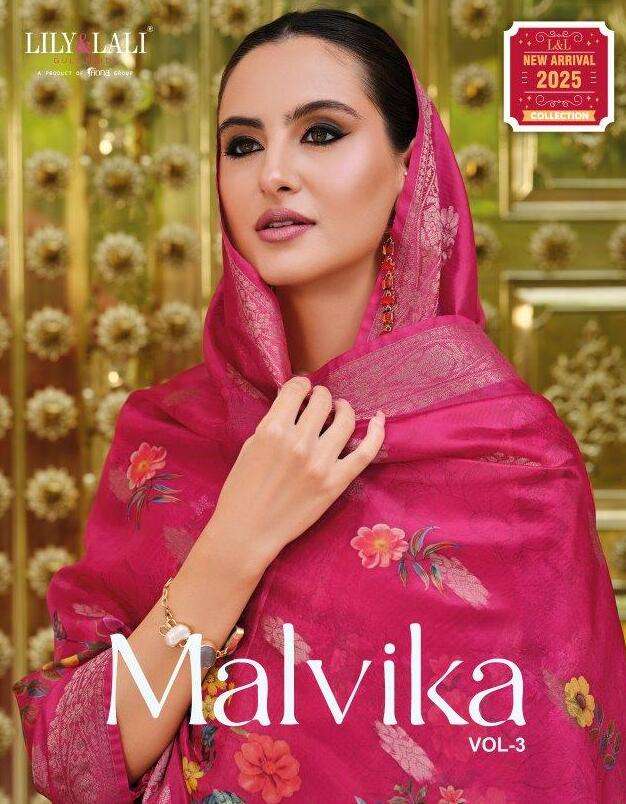 MALVIKA VOL-03 BY LILY AND LALI 24401 TO 24406 SERIES HANDWORK VISCOSE DRESSES