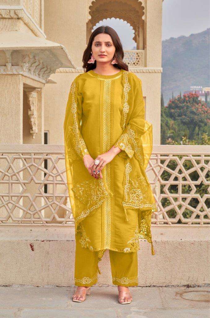 MR-1012 NX BY MUSHK DESIGNER HEAVY ROMAN SILK HEAVY EMBROIDERED DRESSES