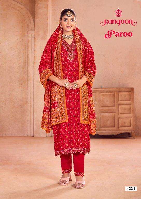 PARO BY RANGOON DESIGNER PURE SILK  PRINTED DRESSES