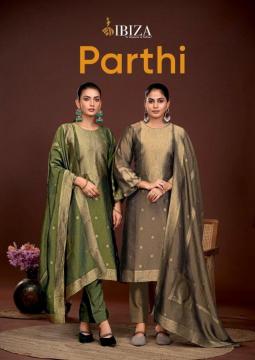 PARTHI BY IBIZA 1381 TO 1384 SERIES DESIGNER PURE BANGLORY SILK PRINT DRESSES