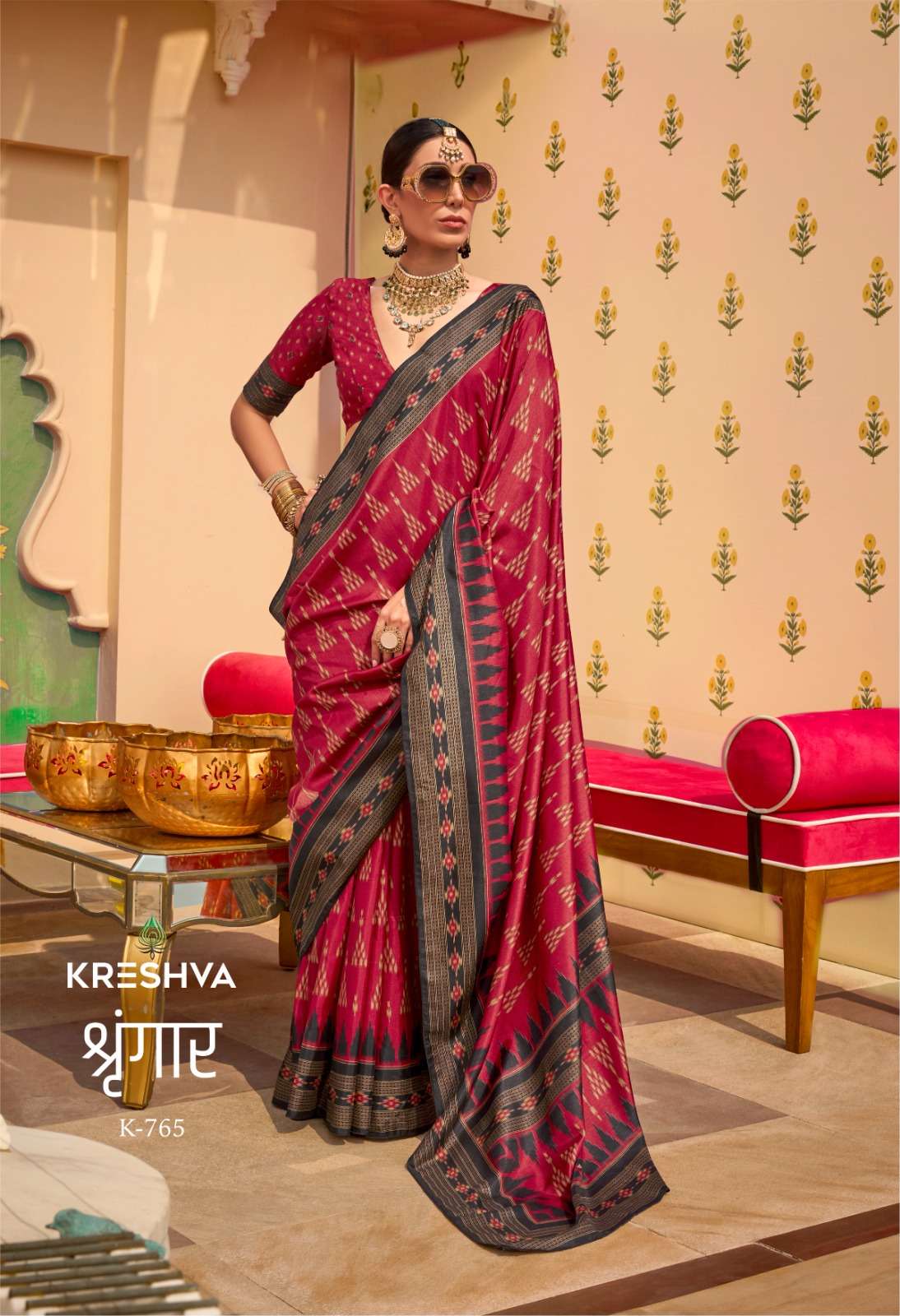 SHRINGAAR BY KRESHVA K-765 TO K-770 SERIES PURE SILK SAREES