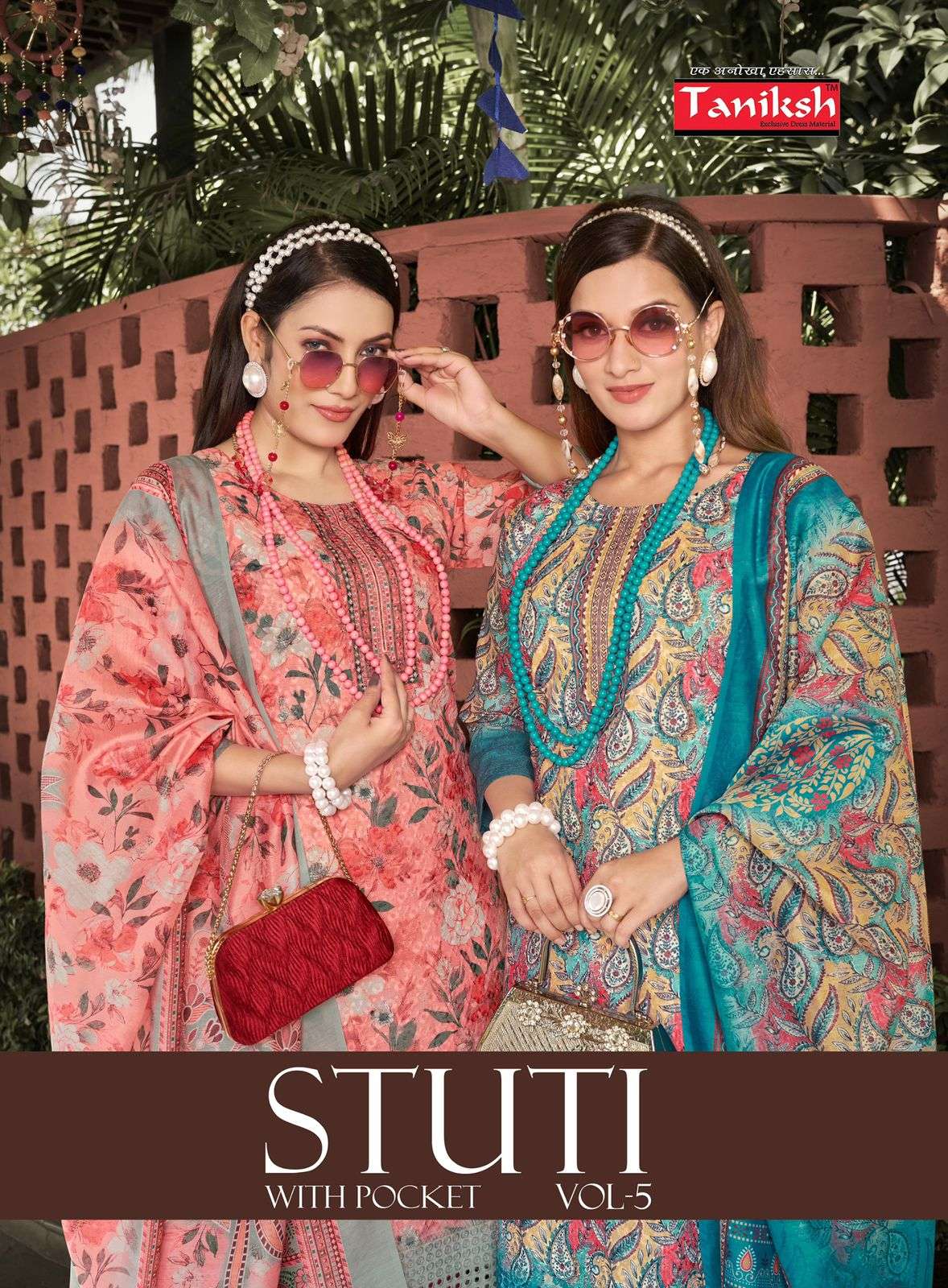 STUTI VOL-05 BY TANIKSH 101 TO 108 SERIES DESIGNER FANCY PRINTED DRESSES