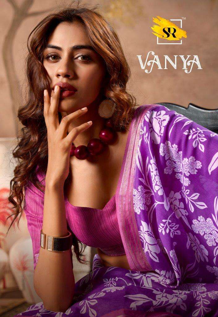 VANYA BY SR 1001 TO 1010 SERIES DESIGNER MUL MUL COTTON PRINTED SAREES