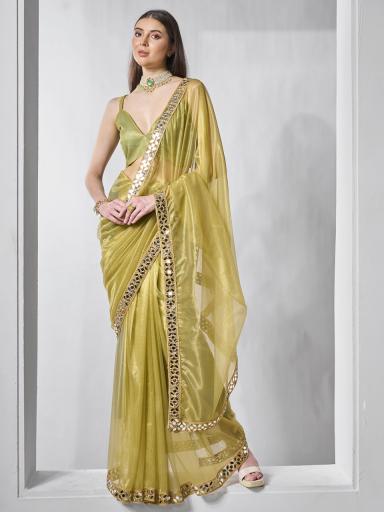 VF VOL-01 BY ASLIWHOLESALE DESIGNER FANCY TISSUE NET PRINTED SAREES