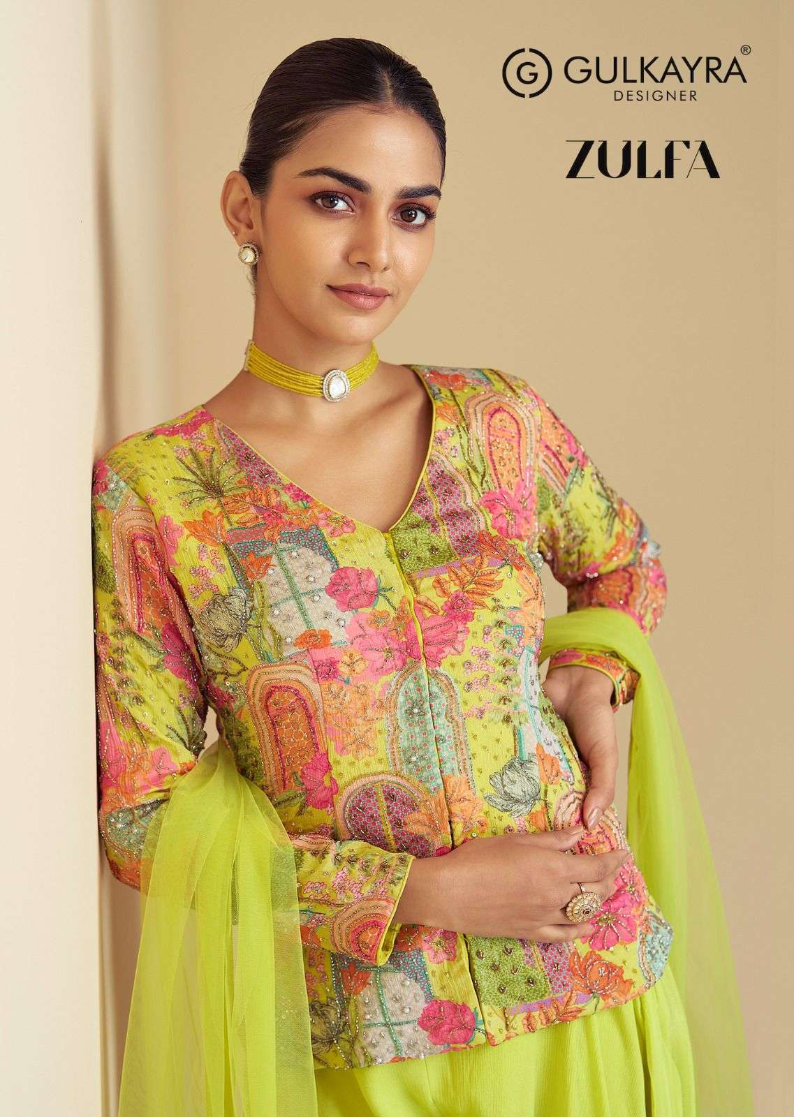 ZULFA BY GULKAYRA 7525 TO 7526 SERIES DESIGNER REAL CHINON WORK DRESSES