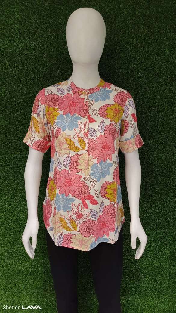 ARCHIE VOL-42 BY ASLIWHOLESALE DESIGNER FACNY RAYON COTTON PRINTED TOPS