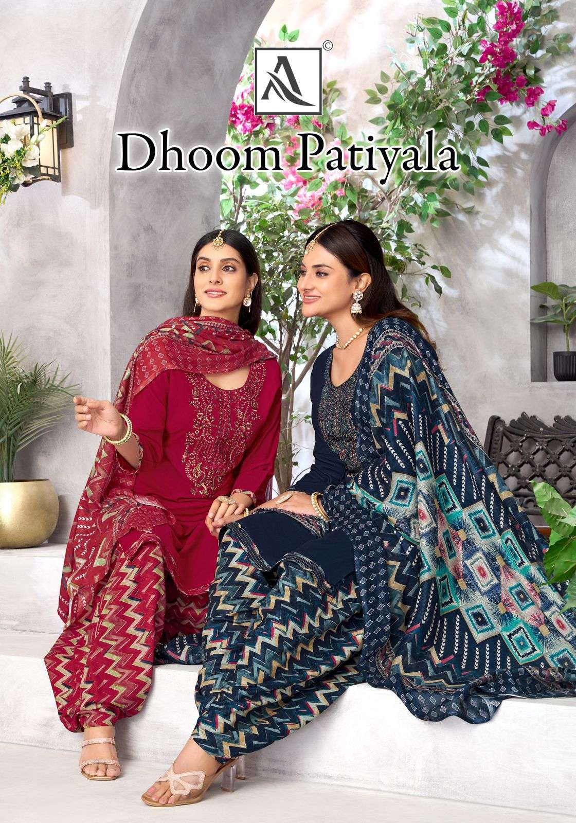 DHOOM PATIYALA BY ALOK SUIT 1741-001 TO 1741-008 SERIES VISCOSE RAYON PRINTED DRESSES