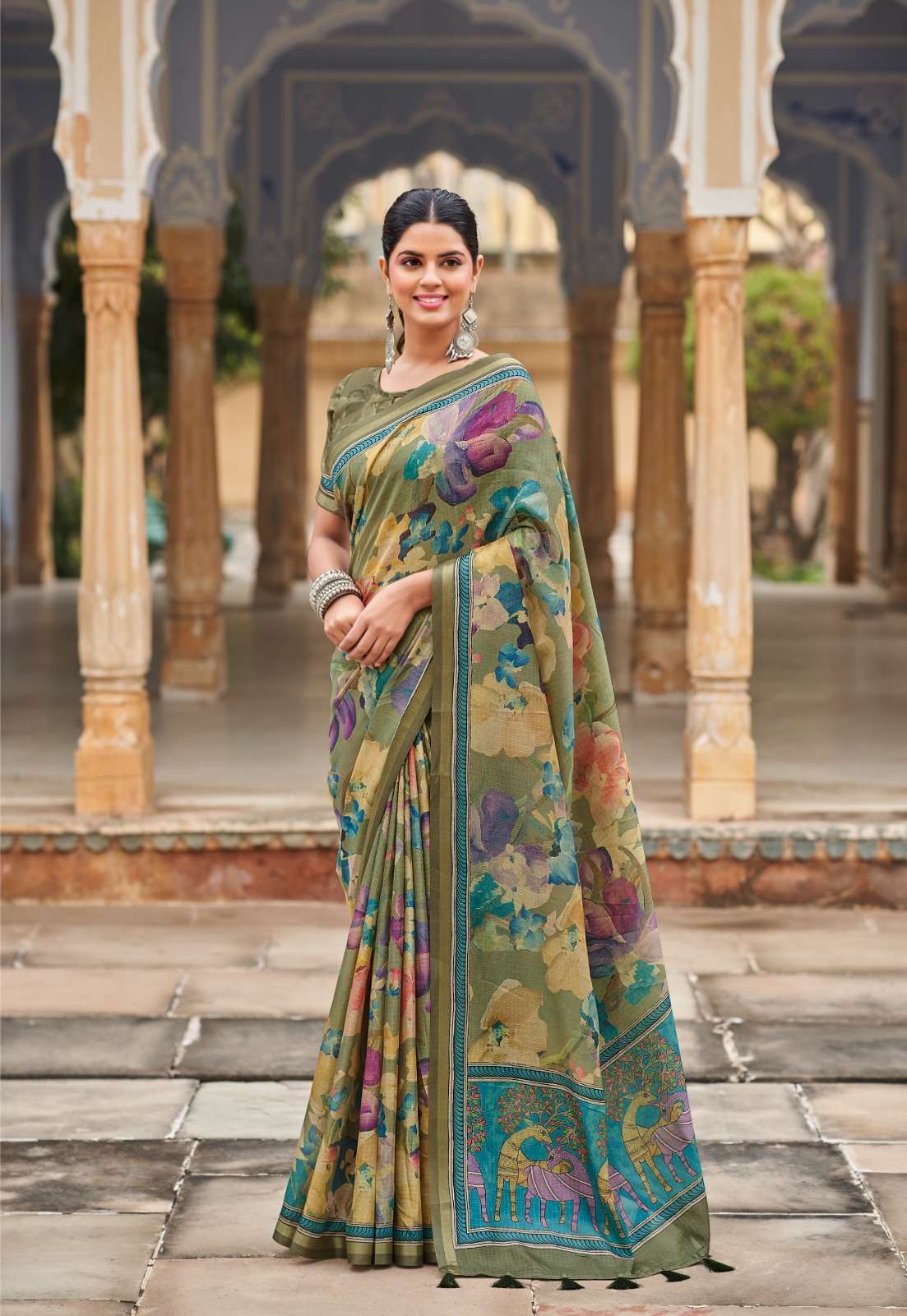 GIA-SILK BY SHREYANS FASHION PURE COTTON CHEX SAREES