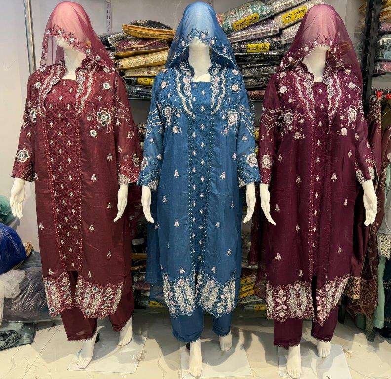 HAYA-207 COLOURS BY ALSIWHOLESALE DESIGNER PURE GEORGETTE PAKISTANI DRESSES