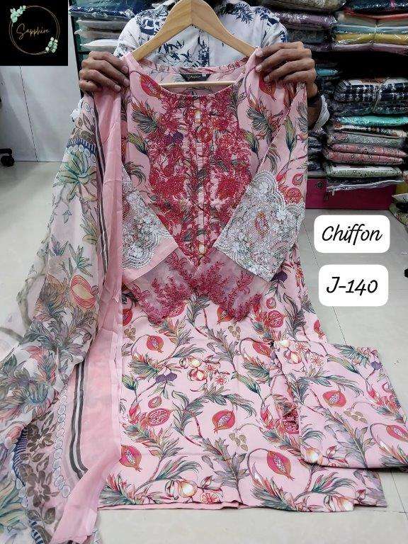 JAZMIN VOL-140 BY SAPPHIRE DESIGNER PURE RAYON PRINTED PAKISTANI DRESSES