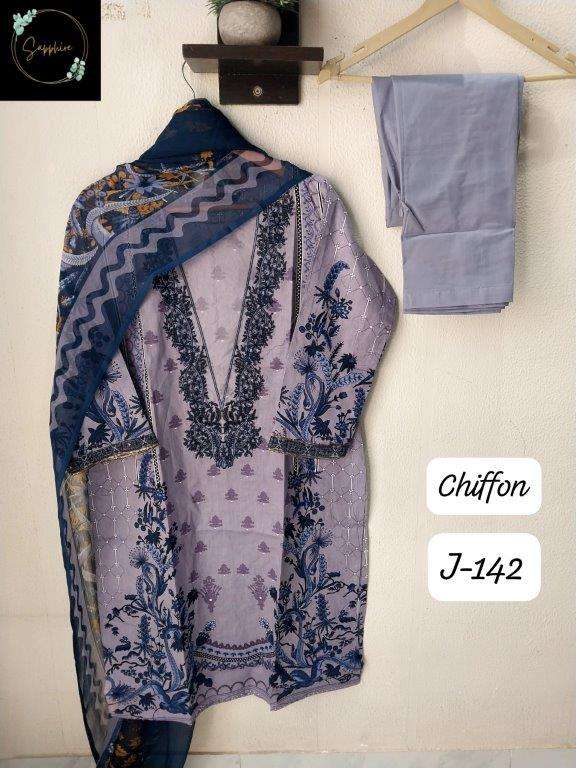 JAZMIN VOL-142 BY SAPPHIRE DESIGNER PURE LAWN COTTON PAKISTANI DRESSES