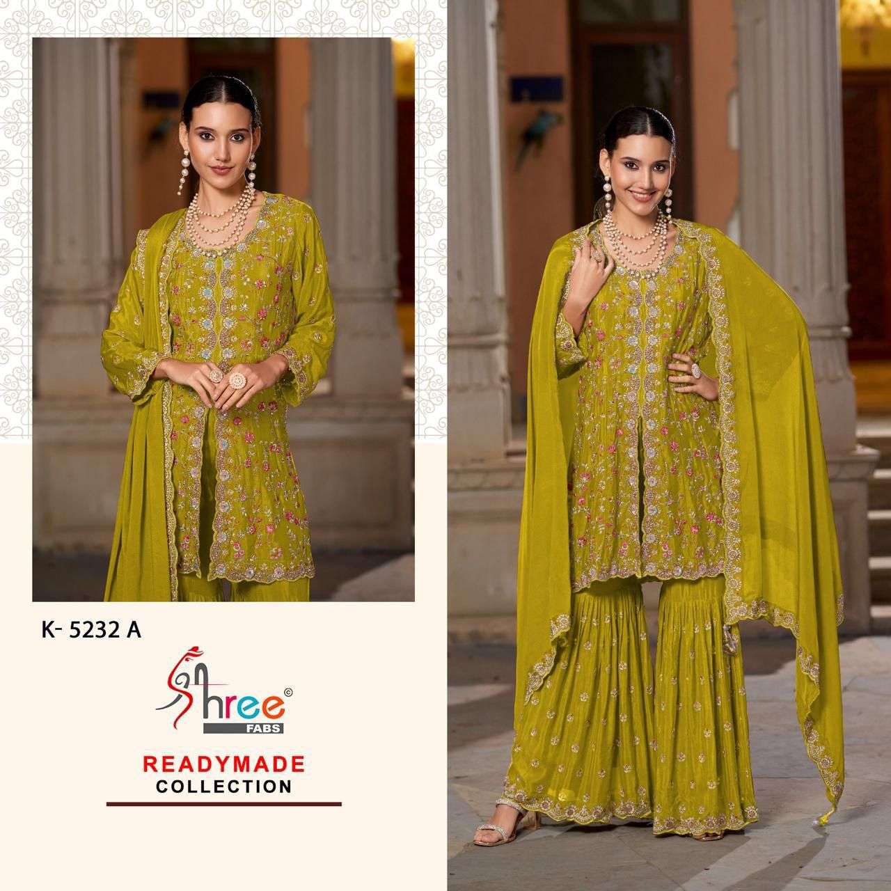 K-5232 COLOURS BY SHREE FABS HEAVY EMBROIDERED CHINON PAKISTANI DRESSES