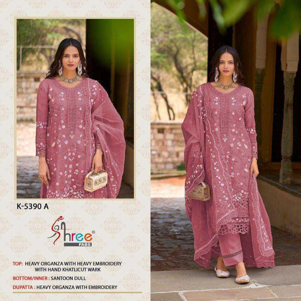 K-5390 COLOURS BY SHREE FABS ORGANZA SILK EMBROIDERY PAKISTANI DRESSES