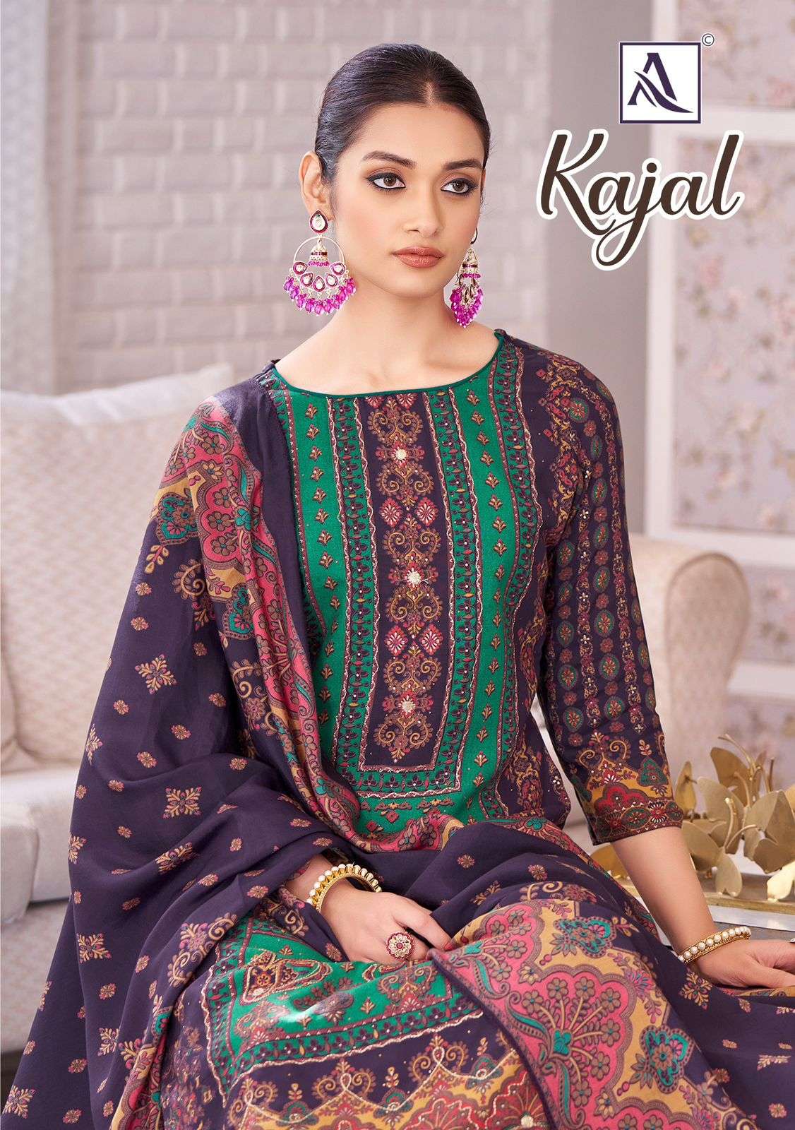 KAJAL BY ALOK SUIT 1778-001 TO 1778-006 SERIES VISCOSE RAYON PRINTED DRESSES