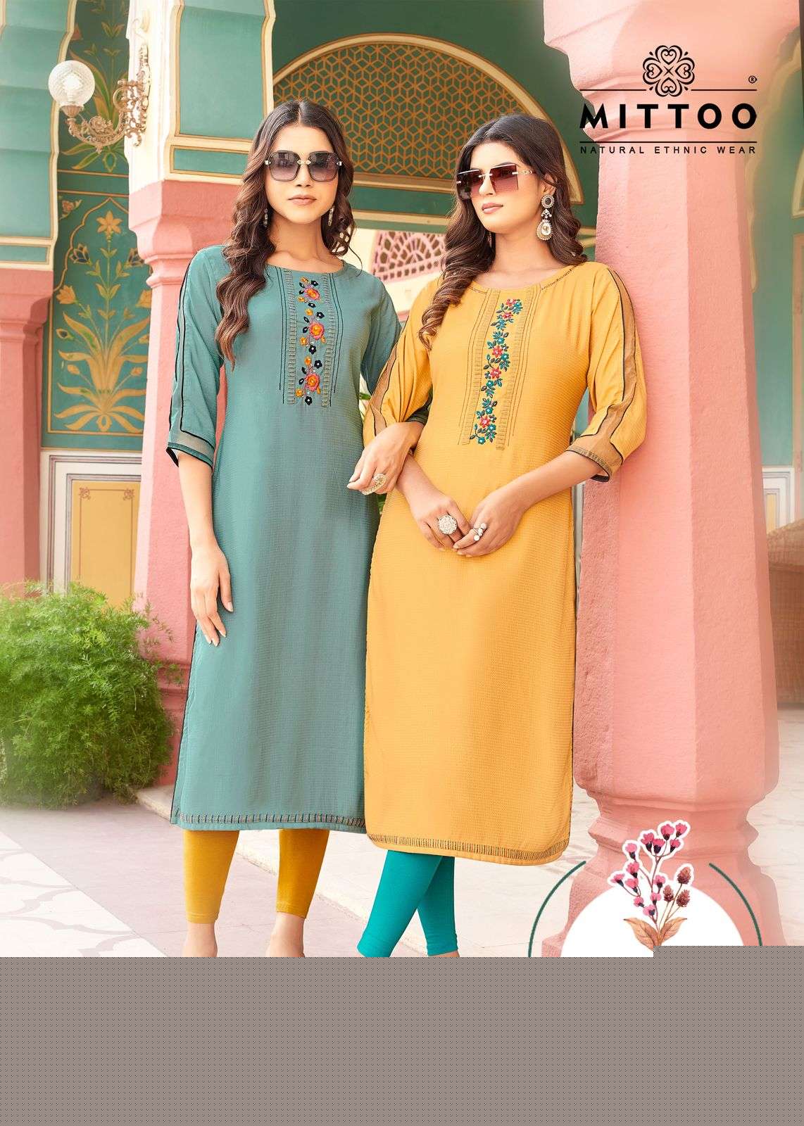 KALISTA BY MITTOO 1001 TO 1004 SERIES FANCY HEAVY RAYON PRINTED KURTIS