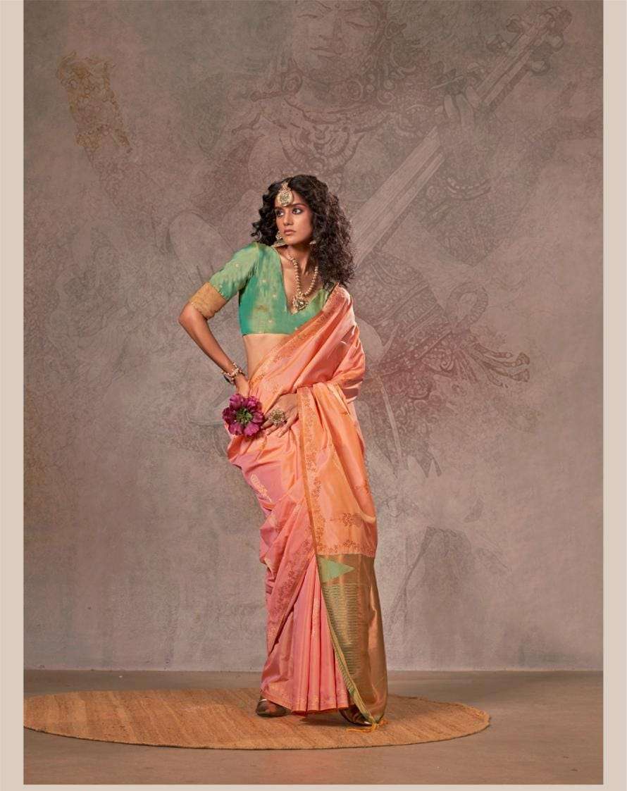 KIRTAN BY ASLIWHOLESALE DESIGNER 403001 TO 403006 SERIES PURE SILK SAREES 