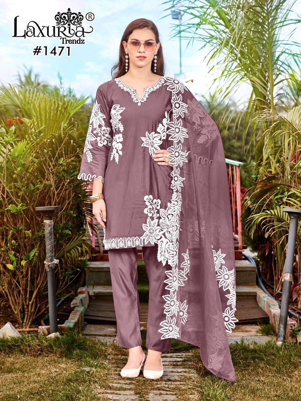 LAXURIA 1471 BY LAXURIA TRENDZ HEAVY DESIGNER SOFT VISCOSE WORK DRESSES