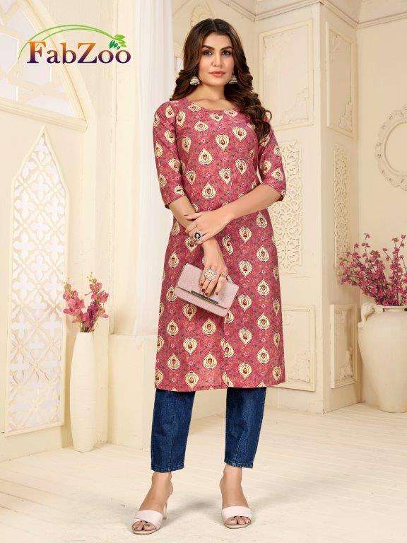 MODAL VOL-04 BY FABZOO DESIGNER PURE COTTON PRINTED KURTIS