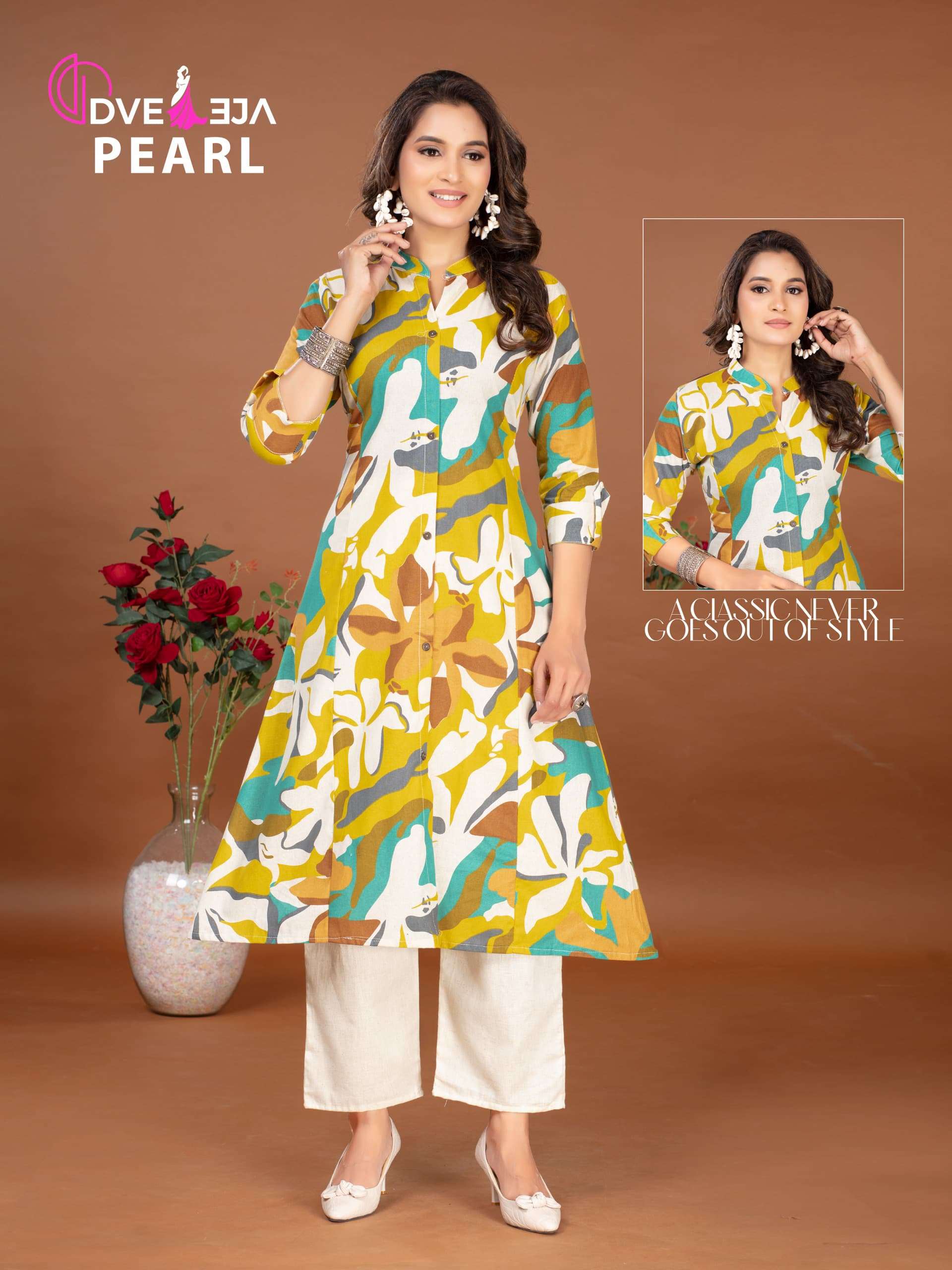 PEARL SERIES BY DVEEJA 01 TO 20 SERIES FANCY COTTON FLEX PRINTED CO-ORD SETS