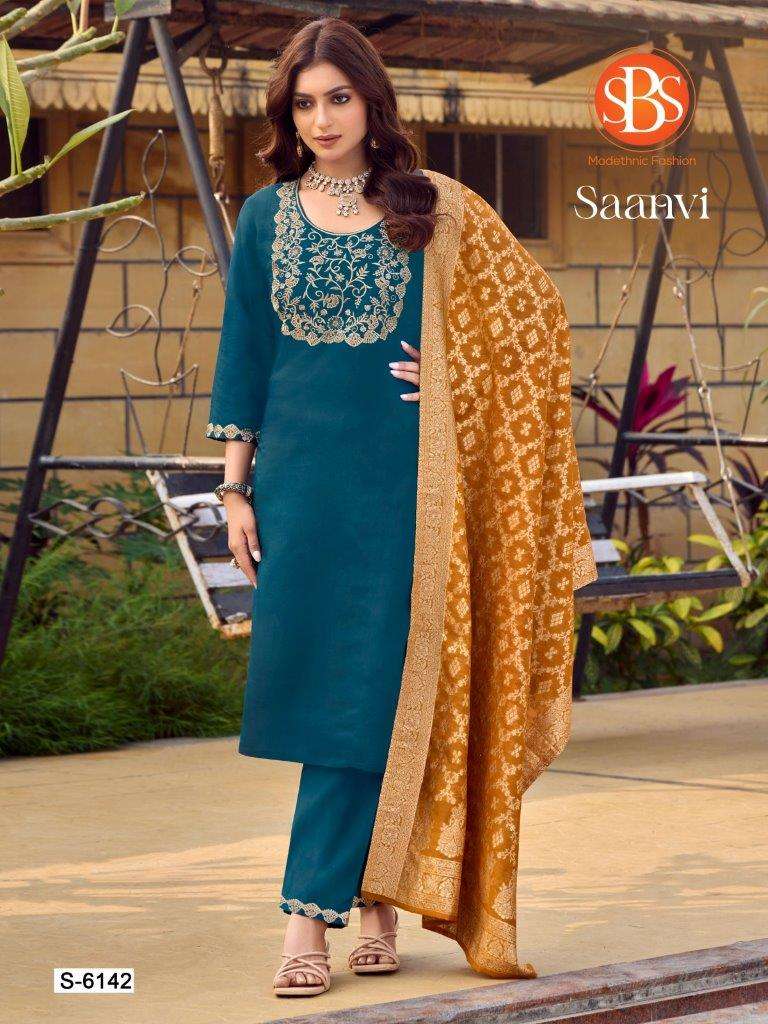 SAANVI BY ASLIWHOLESALE DESIGNER FACNY PURE ROMAN SILK PRINTED DRESSES