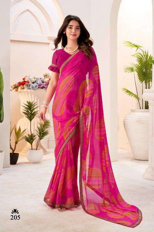 SCARLEET BY ASLIWHOLESALE DESIGNER PURE GEORGETTE PTINTED SAREES 