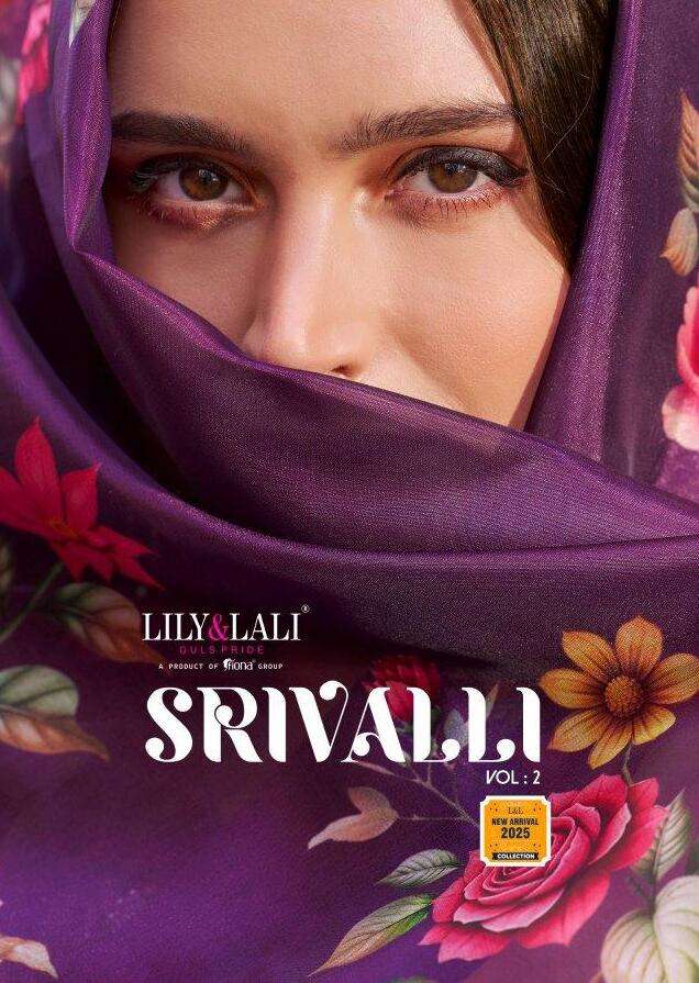 SRIVALLI VOL-02 BY LILY AND LALI 24601 TO 24606 SERIES HANDWORK VISCOSE SILK DRESSES