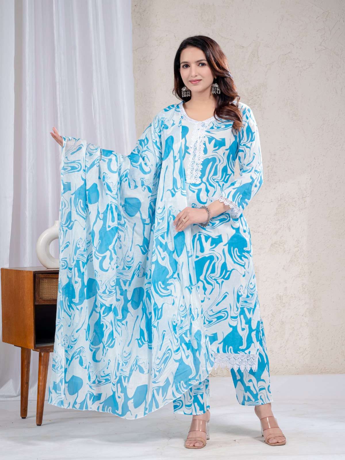 SUMMER COLLECTION VOL-34 BY ENSTINKT DESIGNER FACNY COTTON PRINT DRESSES