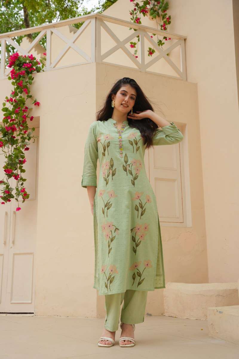 SUMMER COLLECTION VOL-55 BY ENSTINKT DESIGNER FACNY COTTON PRINT KURTIS