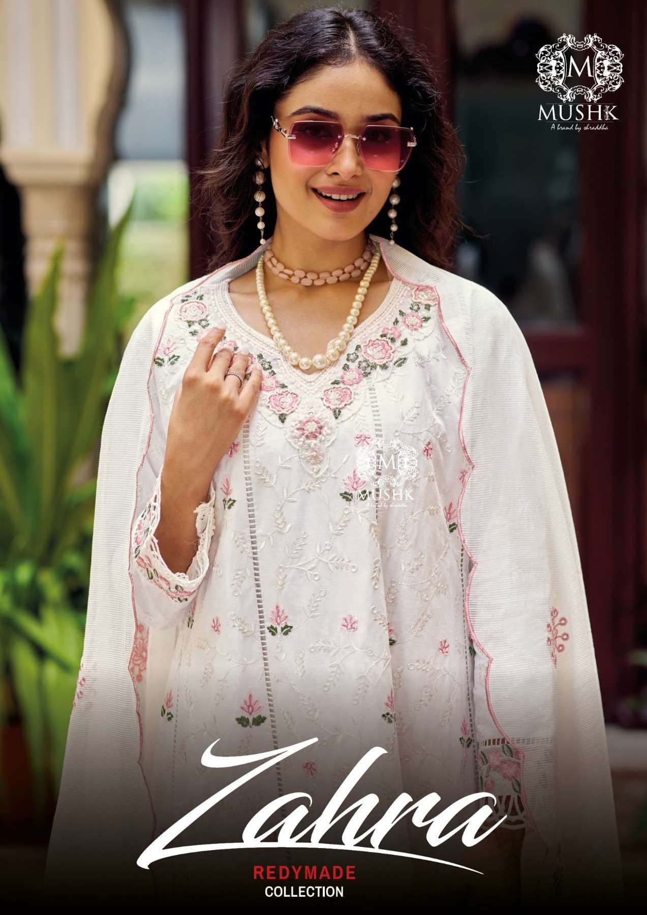 ZAHRA BY MUSHK DESIGNER HEAVY PURE COTTON HEAVY EMBROIDERED DRESSES