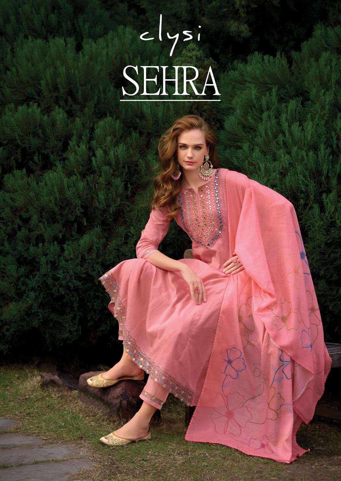 SEHRA BY CLYSI SE-01 TO SE-04 SERIES PURE COTTON EMBROIDERY DRESSES-00014