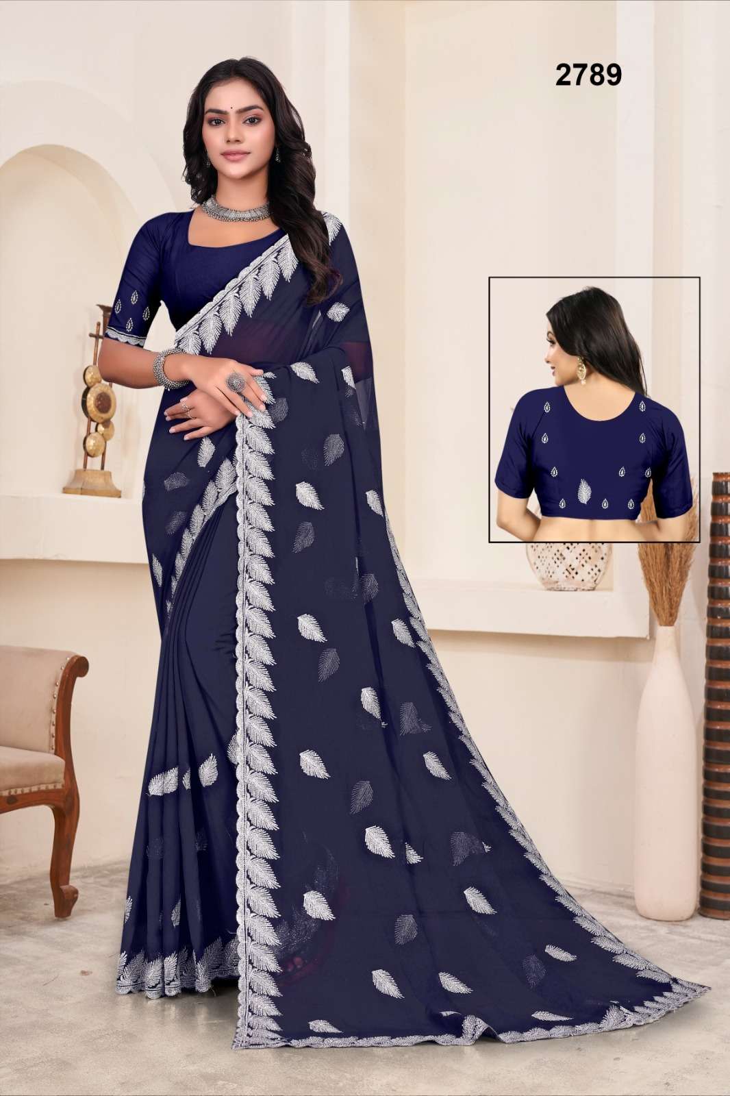 2789 COLOUR BY ASLIWHOLESALE DESIGNER GEORGETTE SAREES-00103