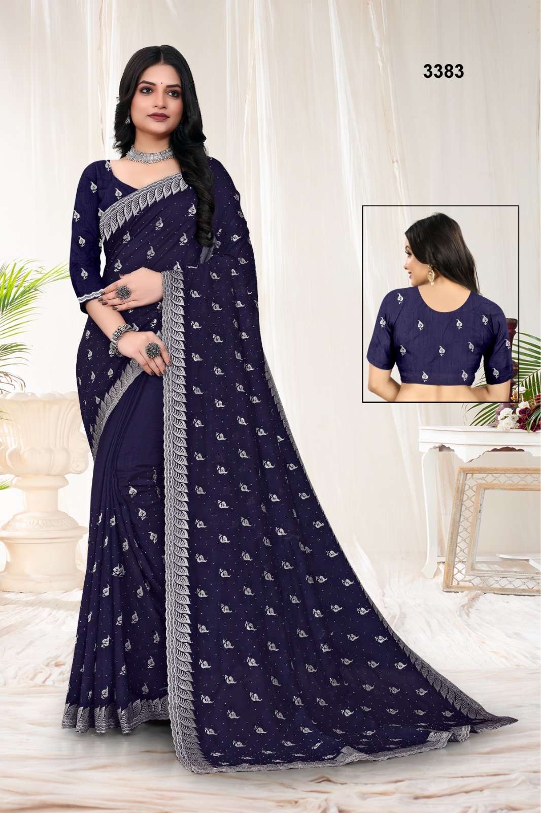 3383 COLOUR BY ASLIWHOLESALE DESIGNER PURE VICHITRA SILK SAREES-00103