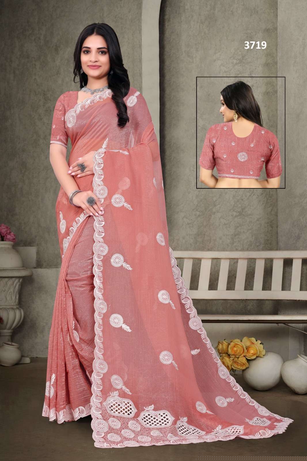 3719 COLOUR BY ASLIWHOLESALE DESIGNER PURE FANCY SAREES-00103