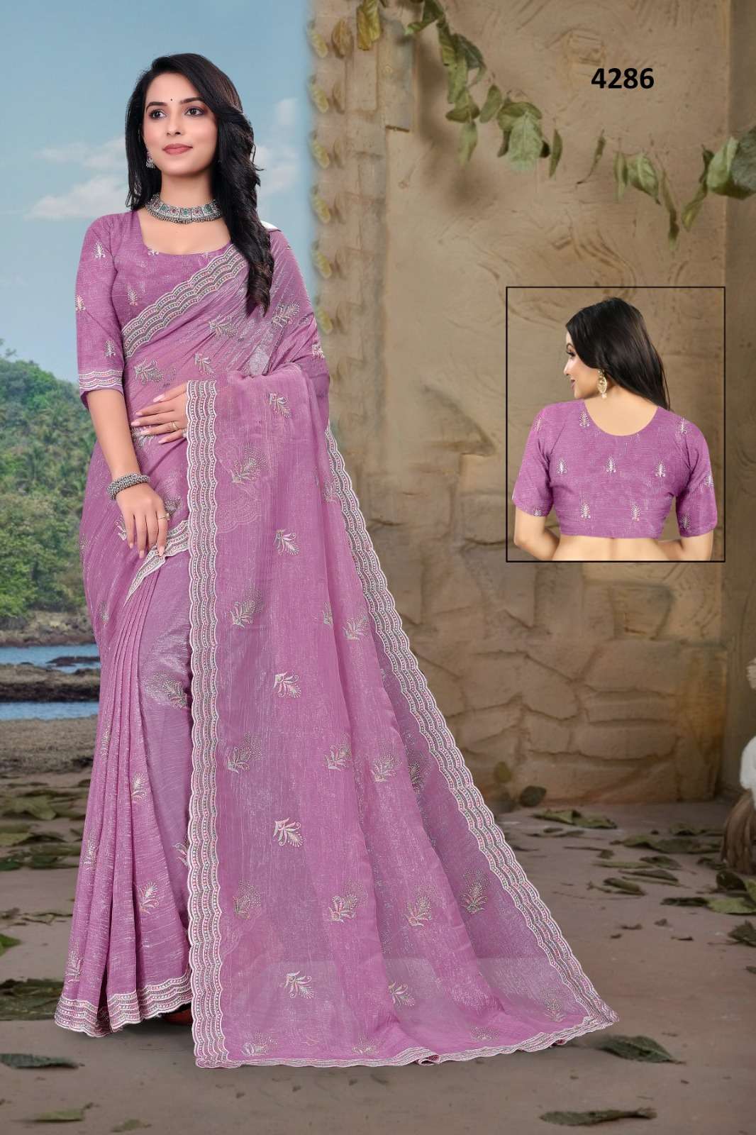 4286 COLOUR BY ASLIWHOLESALE DESIGNER PURE FANCY SAREES-00103