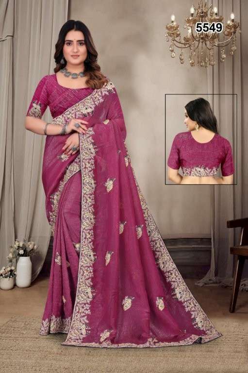 5549 COLOUR BY ASLIWHOLESALE DESIGNER PURE FANCY SAREES-00103