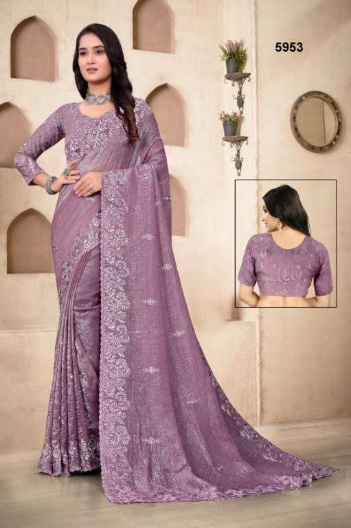5953 COLOUR BY ASLIWHOLESALE DESIGNER PURE FANCY SAREES-00103