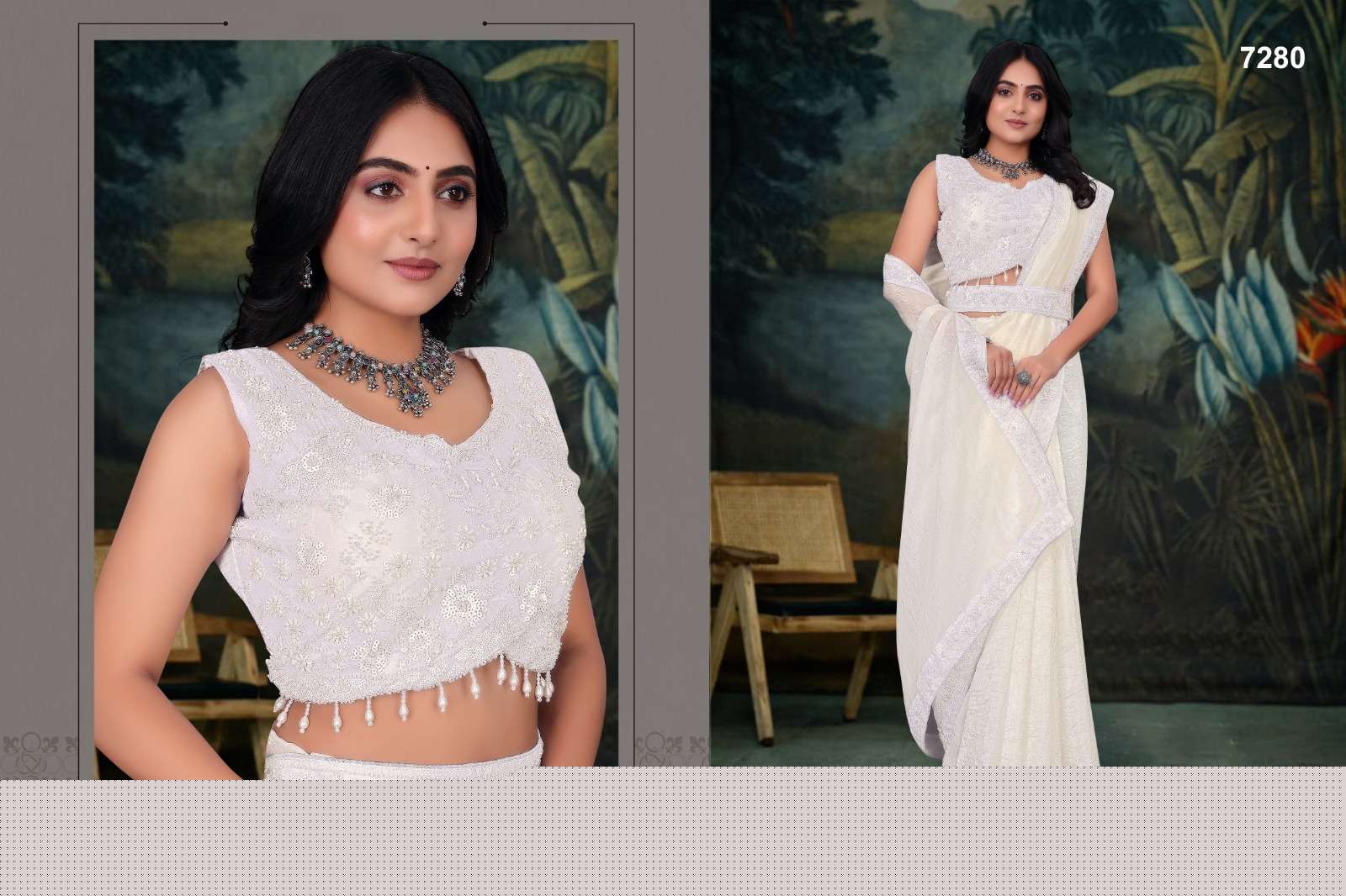 7280-7281 COLOUR BY ASLIWHOLESALE DESIGNER PURE GOLD CRUSH SAREES-00103