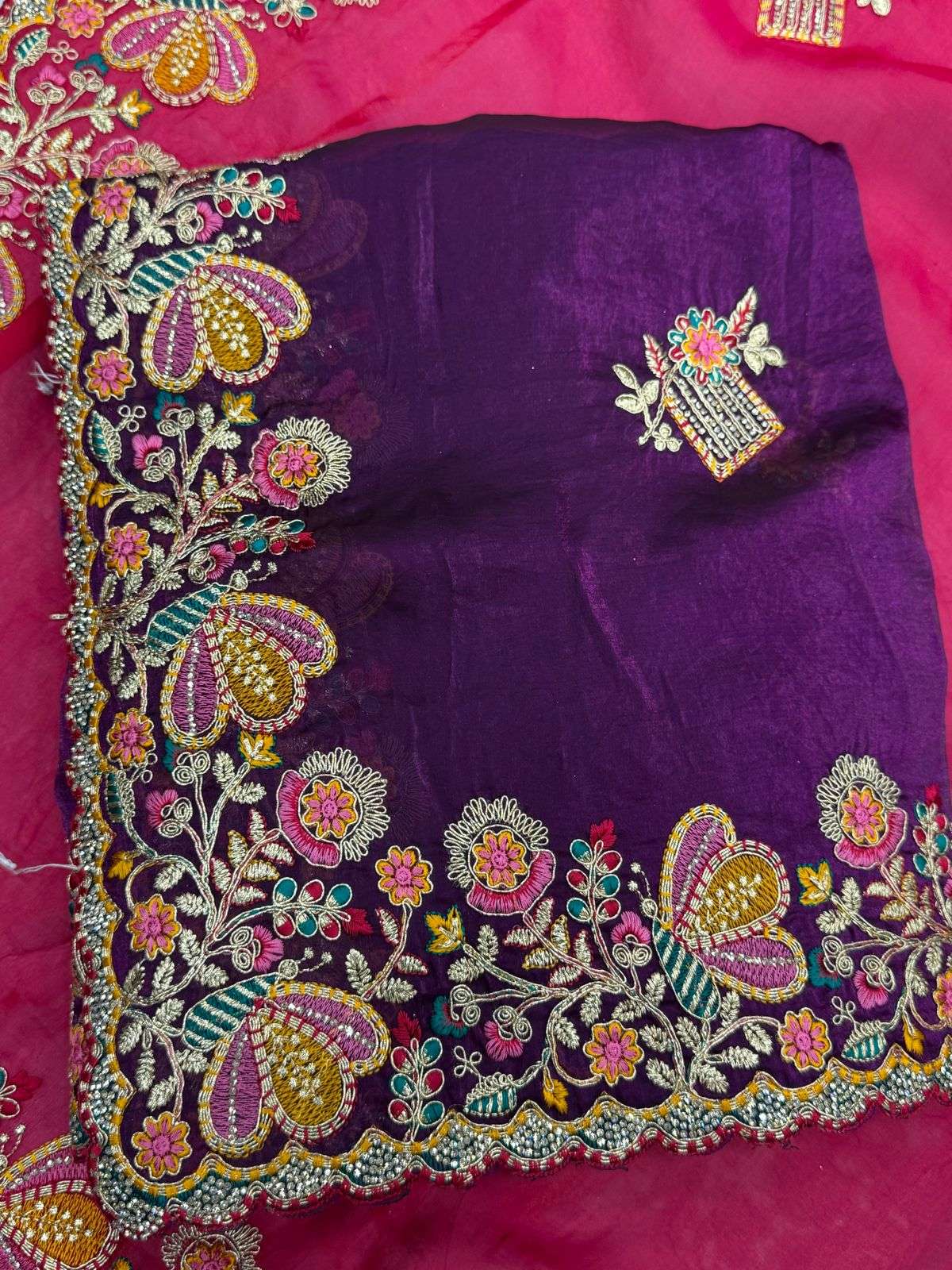 8621 COLOUR BYA SLIWHOLESALE DESIGNER PURE FANCY EMBROIDERY SAREES-00103