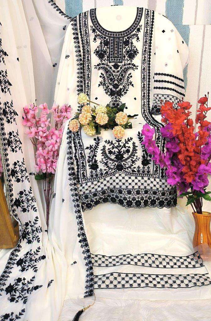 AL AMRA ANAYA 122 DESIGNER PURE GEORGETTE EMBROIDERY PAKISTANI DRESSES-00022
