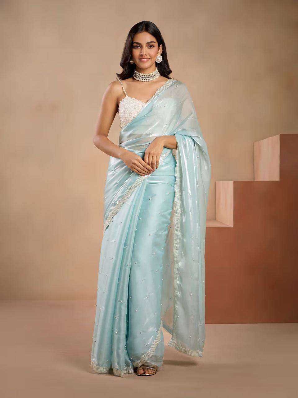 ASVI JIMMY PEARL BY ASLIWHOLESALE DESIGNER SOFT JIMMY CHOO PRINT SAREES-00222