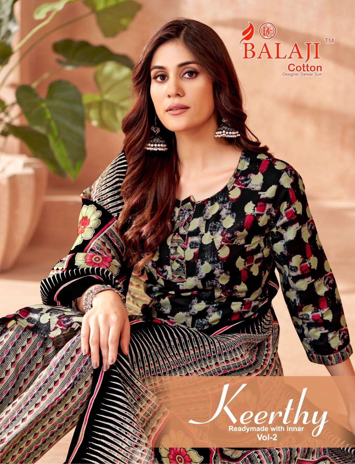 BALAJI COTTON KEERTHY VOL-02 2001 TO 2012 SERIES COTTON PRINT DRESSES-00014