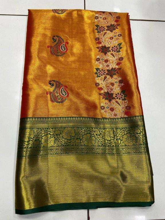 BHAGYA VOL-129 BY ASLIWHOLESALE DESIGNER PURE FANCY KANJIVARM SAREES-00224