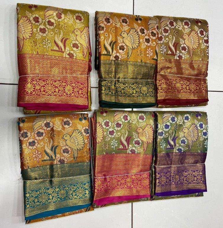 BHAGYA VOL-132 BY ASLIWHOLESALE DESIGNER PURE FANCY EMBROIDERY SAREES-00224
