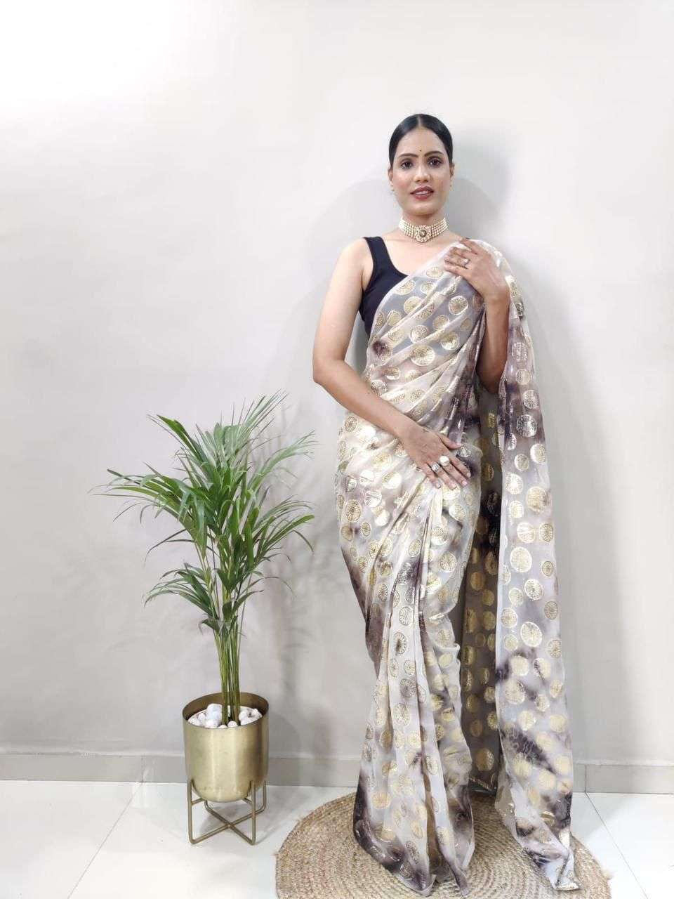 CORA VOL-04 BY ASLIWHOLESALE DESIGNER PURE GEORGETTE PRINTED SAREES-00284