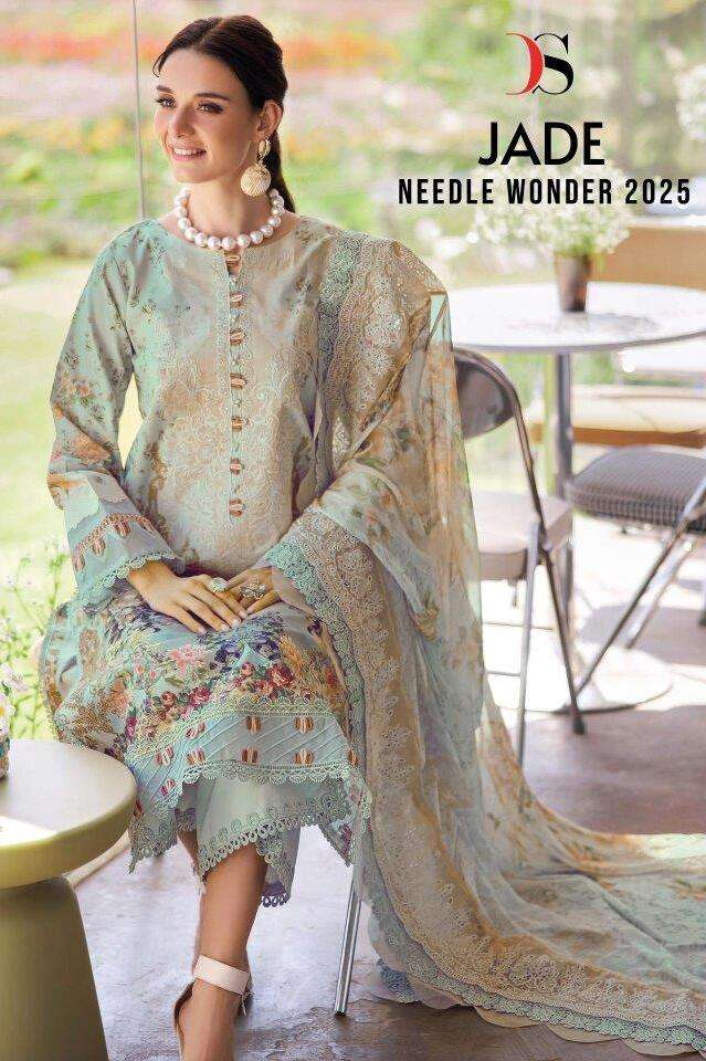 DEEPSY SUITS JADE NEEDLE-25 1091 TO 1096 SERIES COTTON PAKISTANI DRESSES-00011