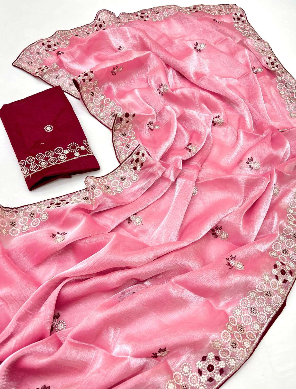 DEVYANI VOL-93 BY ASLIWHOLESALE DESIGNER PURE ZIMMY CHU EMBROIDERY SAREES-00259