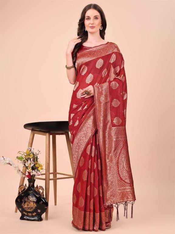 DHAKAI BY ASLIWHOLESALE DESIGNER PURE COTTON SAREES-00281