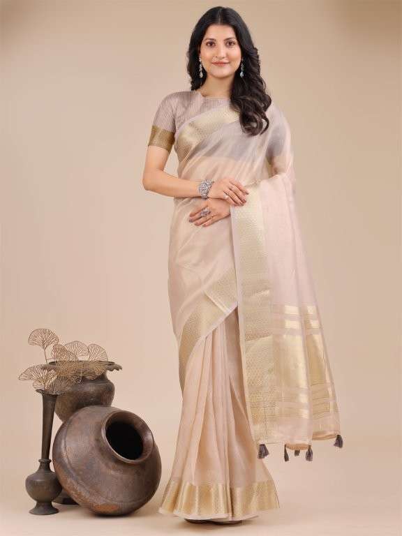 DURBAN BY ASLIWHOLESALE DESIGNER PURE ORGANZA SAREES-00281