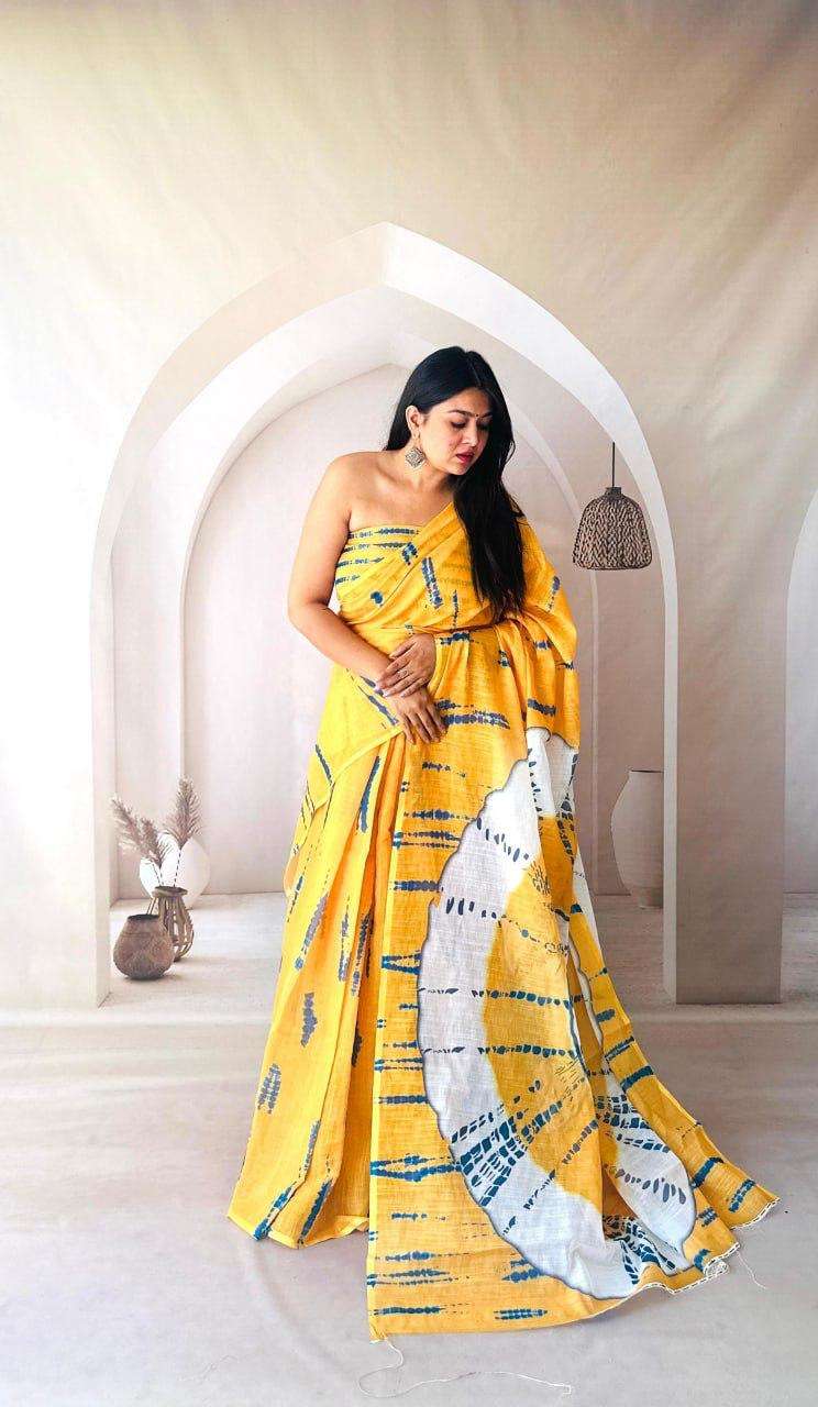 EKTA BY ASLIWHOLESALE DESIGNER PURE COTTON SILK SAREES-00279